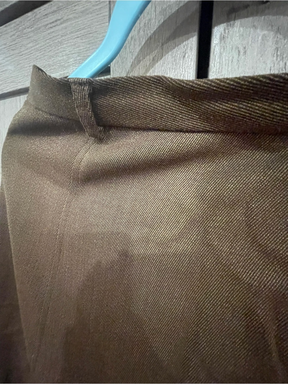 Talbots Chocolate Brown A-Line wool Skirt - Picture 2 of 3